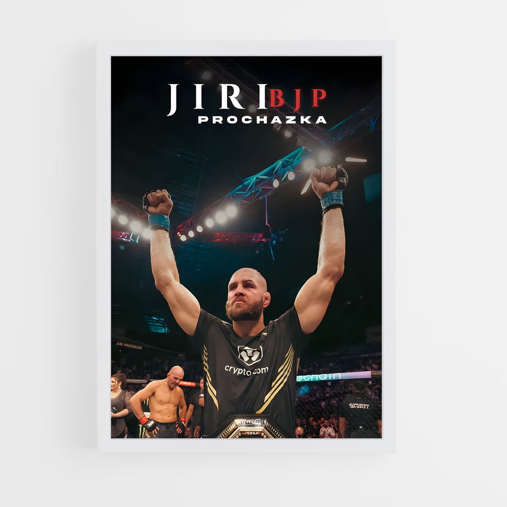 Poster Jiri's Octagon Glory – affiche MMA (vue 3)